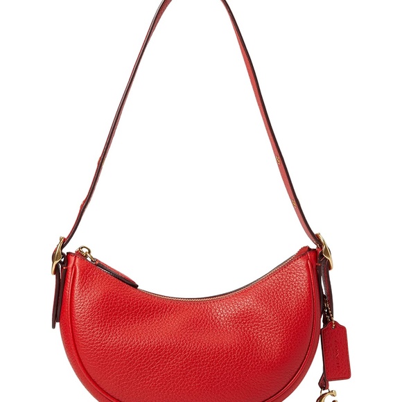 Coach Bags Nwt Coach Luna Shoulder Bag Sport Red Leather Purse